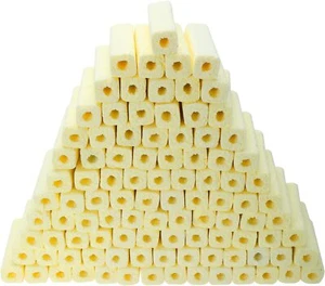 RealPlus 100pcs 3.8" Long Large Aquarium Filter Media, Ceramic Bio Media Blocks - Picture 1 of 7