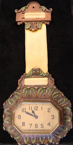 1930s Lux Clock Co. Fob Wall Clock All orginal restored running condition Cover