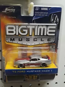 Jada BigTime Muscle 1:64 silber 73 Ford Mustang Mach 1 - Bild 1 von 5
