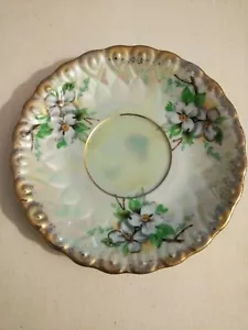 Vintage Napco Handpainted Floral Saucer IDD438 - Picture 1 of 3