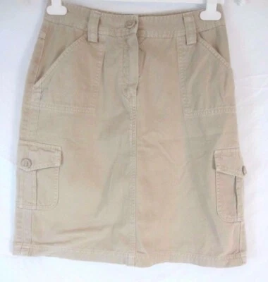 Falda The Territory Ahead Beige Caqui Línea A Cremallera Frontal - Para Mujer 6 - DD214 Foto 1 de 4