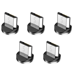 5X Cable Magnético Redondo Enchufe Teléfono Android Enchufe Magnético Micro-USB Carga Rápida - Imagen 1 de 6
