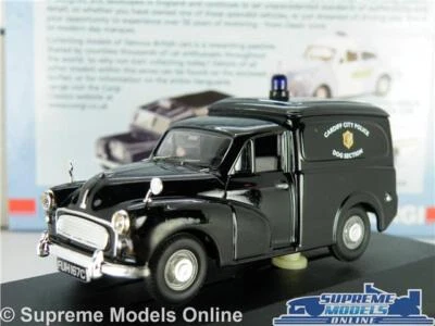 MORRIS MINOR MODEL VAN CAR CARDIFF POLICE WALES 1:43 SCALE VANGUARDS VA01124 K8 - Image 1 of 4
