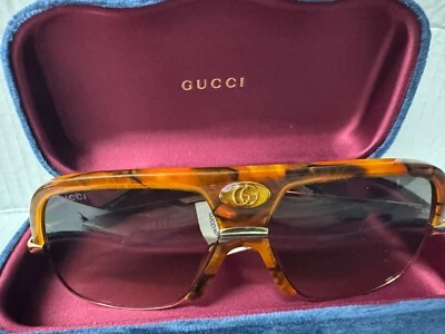 Gafas de sol Gucci GG0478S 003 Novedad Habana Dorado Marrón Hechas en Japón Foto 1 de 4