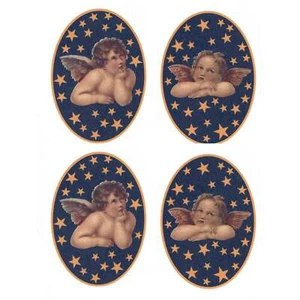 Cherub Ovale Überglasur Keramik Aufkleber - Bild 1 von 4