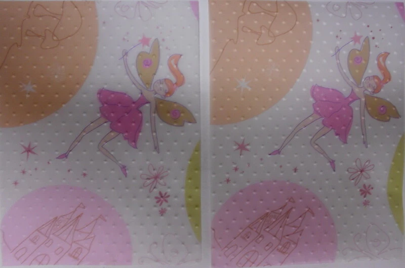 5 x Christina Re Embossed Transparent Patterned Paper ~ FAIRYTALE ~ 13cm x 10cm  - image 1 of 1