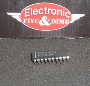 CD74HC4351E RCA Alta Velocidad CMOS Lógico Analógico Multiplexor IC - Imagen 1 de 1