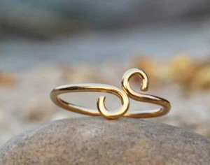 925 Sterling Silver Gold Plating Ring , Silver Jewelry, Love Ring - Picture 1 of 6