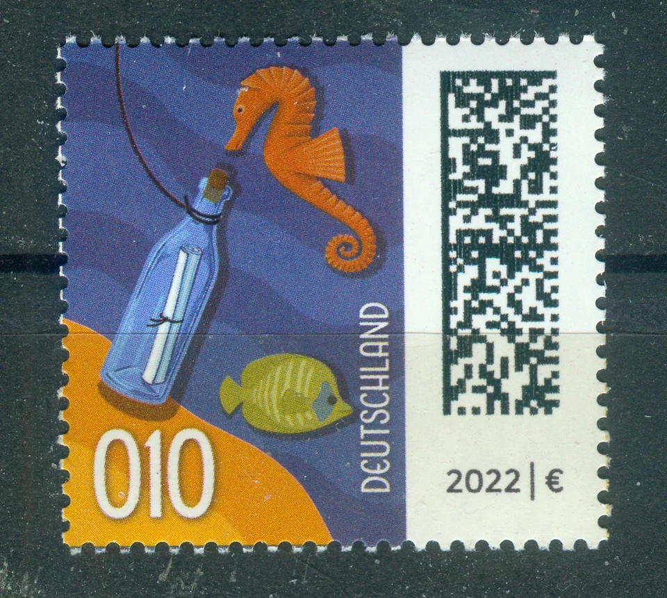     3723 Flaschenpost, neue Variante mit Wertziffer 010, **, Selten! - Bild 1 von 1