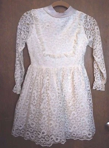 De colección. VESTIDO DE ENCAJE PARA NIÑA: TALLA 12 - Imagen 1 de 3