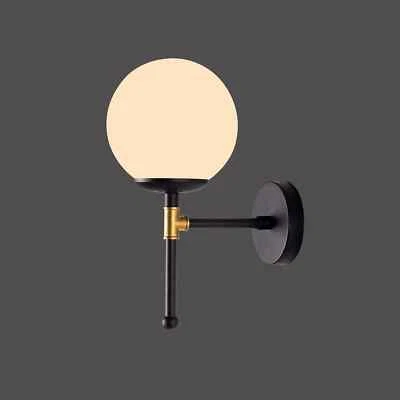 Modern Globe Light Fixture Wall Sconce, Mid Century Wall Lamp , Wall Lighting, - Image 1 of 4