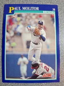 1991 Score - #49 Paul Molitor e131 - Picture 1 of 2