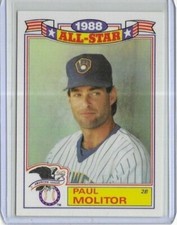 1989 Topps All Stars #3 Paul Molitor Milwaukee Brewers