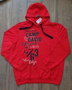 Neu* Camp David Herren Sweat Hoodie Pullover 3XL XXXL Power Red Rot Übergang zu - Bild 1 von 4