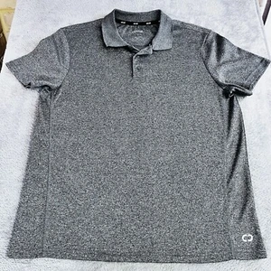 Camisa Polo Circuit Para Hombre Talla L Cuello Camiseta Gris Top Manga Corta Botones - Imagen 1 de 9