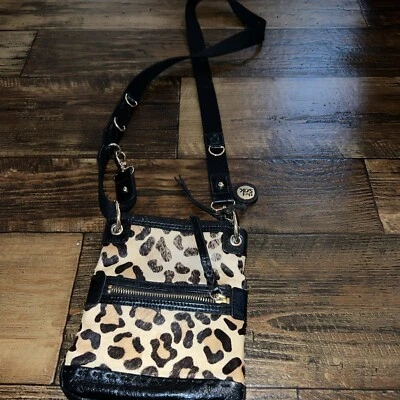 THE SAK BANDOLERA CUERO NEGRO PELO DE CABALLO ANIMAL PRINT Foto 1 de 4