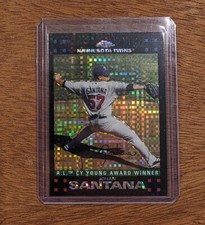 2007 Topps Chrome Xfractor Johan Santana Minnesota Twins #252