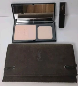 Yves Saint Laurent Poudre Compacte Matt 3 Pressed Powder, Lipstick 9 & Pouch Set - Picture 1 of 16