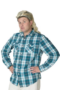 Mullet Bleached Blonde Mullet Full Top Wig Long Back Redneck Funworld - Picture 1 of 1