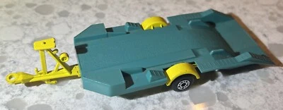 Remolque Matchbox vintage tamaño king 1970 Lesney azul/amarillo K-46 hecho en Inglaterra. Foto 1 de 4