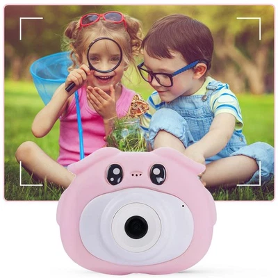 Pink Children's Digital Camera 8MP HD Kids Camera 1080P Video Recorder 2.0 SLK - Image 1 of 4