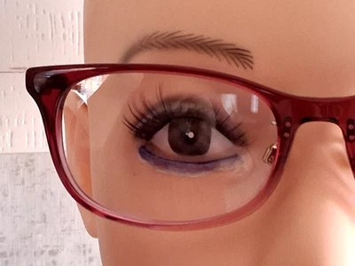 NEW! VALENTINO AUTHENTIC DESIGNER BEAUTY EYEWEAR FRAME BY LUXOTTICA IN BORDEAUX - Image 1 of 4