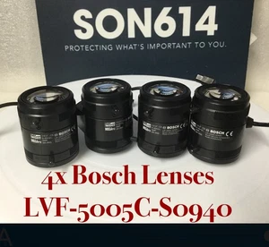 LOT OF 4 BOSCH LVF-5005C-S0940 CCTV LENSES W/ 9-40mm 5MP 1/2.5” SR-IRIS TESTED! - Picture 1 of 9