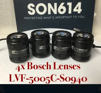 LOT OF 4 BOSCH LVF-5005C-S0940 CCTV LENSES W/ 9-40mm 5MP 1/2.5” SR-IRIS TESTED! - Image 1 of 4