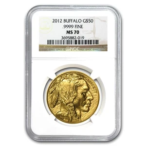 2012 1 oz Gold Buffalo MS-70 NGC - Picture 1 of 3