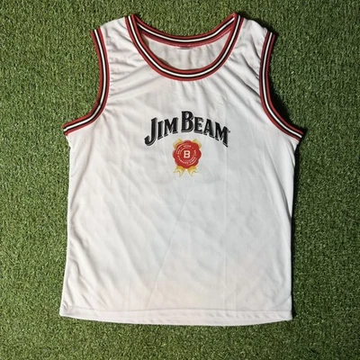 Camiseta Jim Beam Whiskey - Branca Basquete Tamanho Promocional Médio- 00 - Imagem 1 de 4