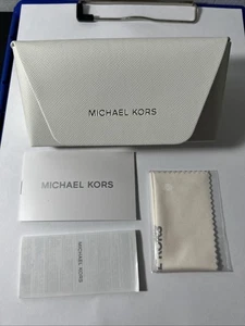 Michael Kors Brillenetui weiß - passend für Sonnenbrille/Optik mit Putztuch - Bild 1 von 1