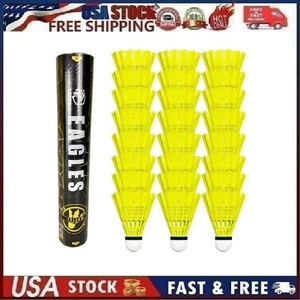 EAGLES Badminton Birdies - Nylon Bedminton Shuttlecocks for Yellow  - Picture 1 of 11