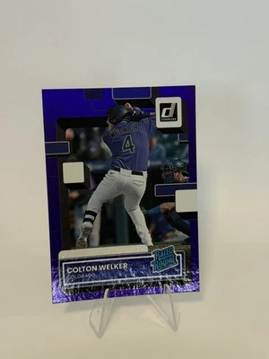 Colton Welker— Rated Rookie RC 2022 Donruss Purple Foil #56 - Image 1 of 4