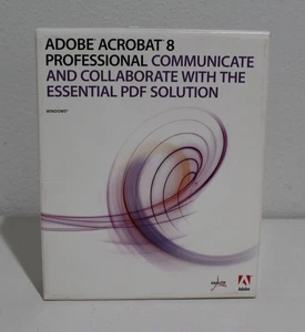 Adobe Acrobat 8 Professional installation CD Open Box with Product Key - Picture 1 of 9
