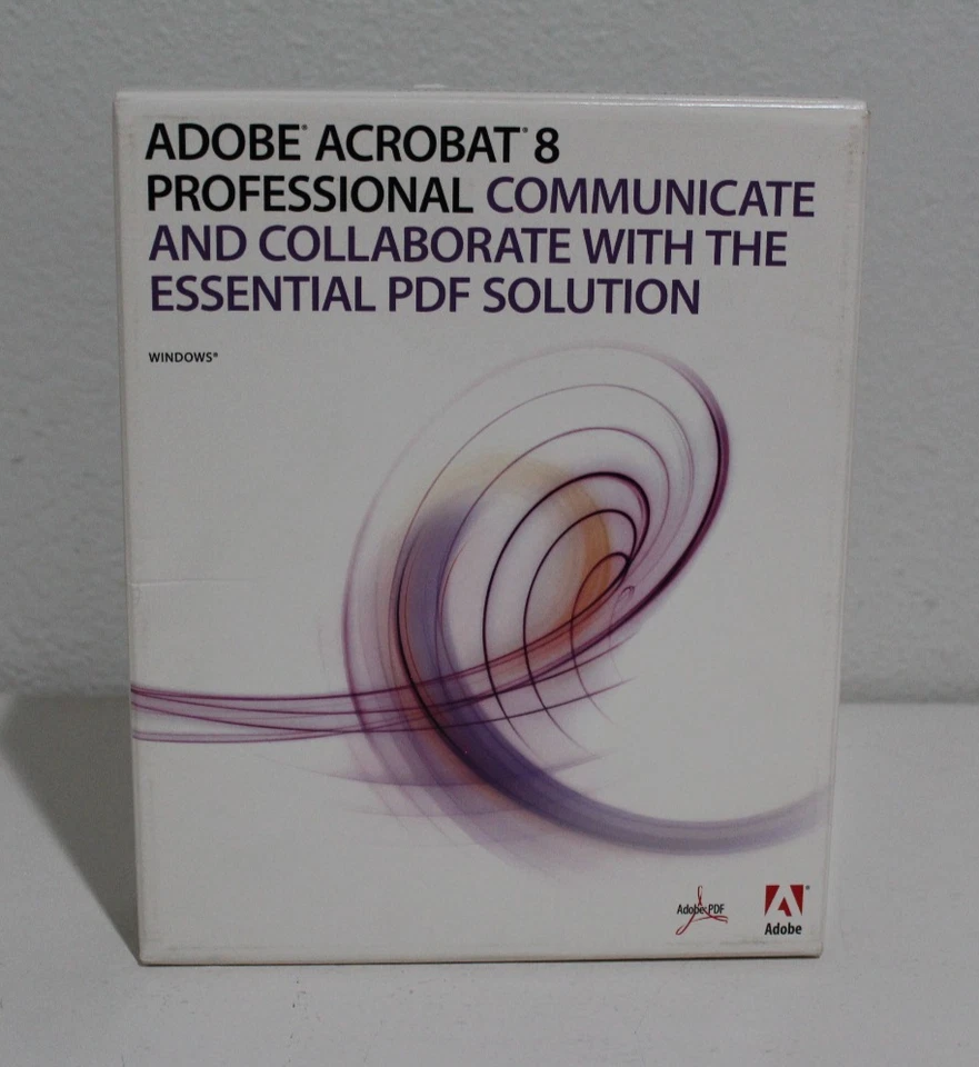 Adobe Acrobat 8 Professional installation CD Open Box with Product Key - Image 1 of 4