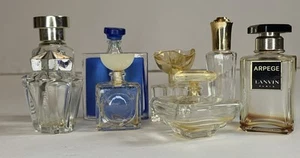 Lot Of 8 Vintage Empty Perfume Bottles Miniatures Glass - Picture 1 of 4