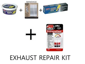 Car Exhaust Repair Noise Silencer JB Weld Heat Putty Paste Bandage Hole Leak Fix - Picture 1 of 11