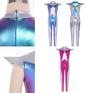 Niños Niñas Mono Una Pieza Disfraz Gimnasio Leotardo Tema Espalda Elegante Vestir - Imagen 1 de 45