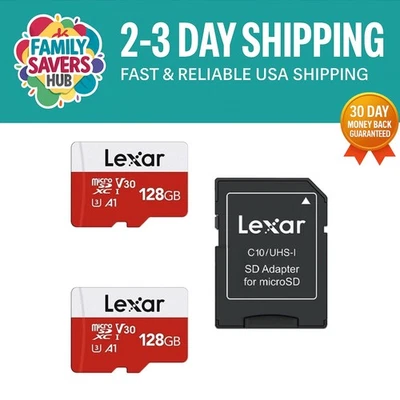 E-Series 128GB UHS-I Micro SD Card 2-Pack - Fast Transfers for Cameras & Drones - Image 1 of 4