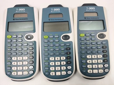 Lot of 3 TI-30XS Calculators - Untested - Image 1 of 4