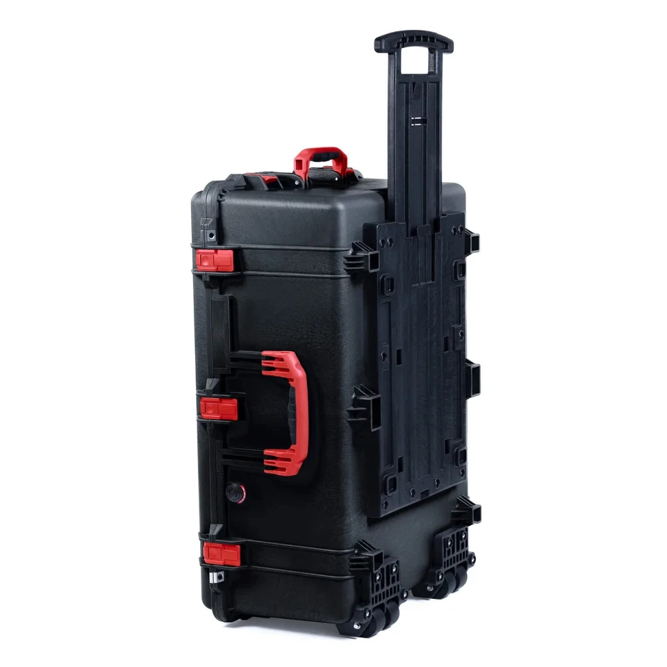 Black & Red Pelican 1650 case. New push button latches.  Case is empty. - Image 1 of 1