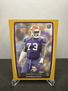 2013 Bowman Gold Rainbow Foil /399 Sharrif Floyd #124 Rookie RC - Picture 1 of 2