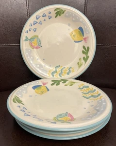 Set of 4 Studio Nova BARRIER REEF Y 2310 Salad Plates 7 7/8” Thailand  - Picture 1 of 9