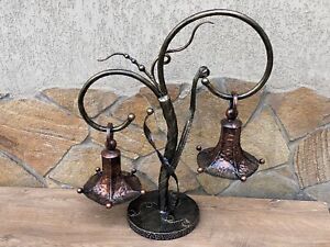 Fairy Lamp Sconce  Table Night Hand Forged Fairy Light