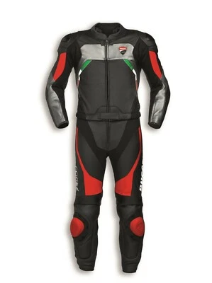 Ducati Hommes Motard CE Protecteur Cuir Rue Combinaisons de moto Courses Armure - Photo 1/3