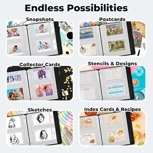 4x6 Photo Sleeves for 3-Ring Binder, (Horizontal, 25 Pack) for 100 Pictures, ... - Picture 1 of 12