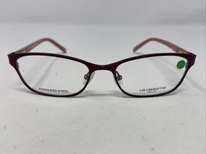 Liz Claiborne L435 0F57 50-16-135 Burgundy Metal Full Rim Eyeglasses Frame /688 - Picture 1 of 8
