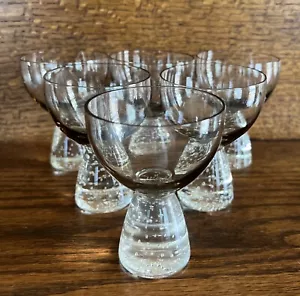 Juego de 6 vasos ahumados con base de burbujas controlados Carl Ericsson Cordiales - Imagen 1 de 5
