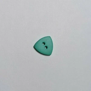Triangle Turquoise 2-hole Button 1/2" 13mm - Dill Buttons - Picture 1 of 1