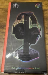 RGB Gaming Headphone Stand, LED Light Color Changing, Desk Headset Holder - Picture 1 of 5